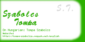 szabolcs tompa business card